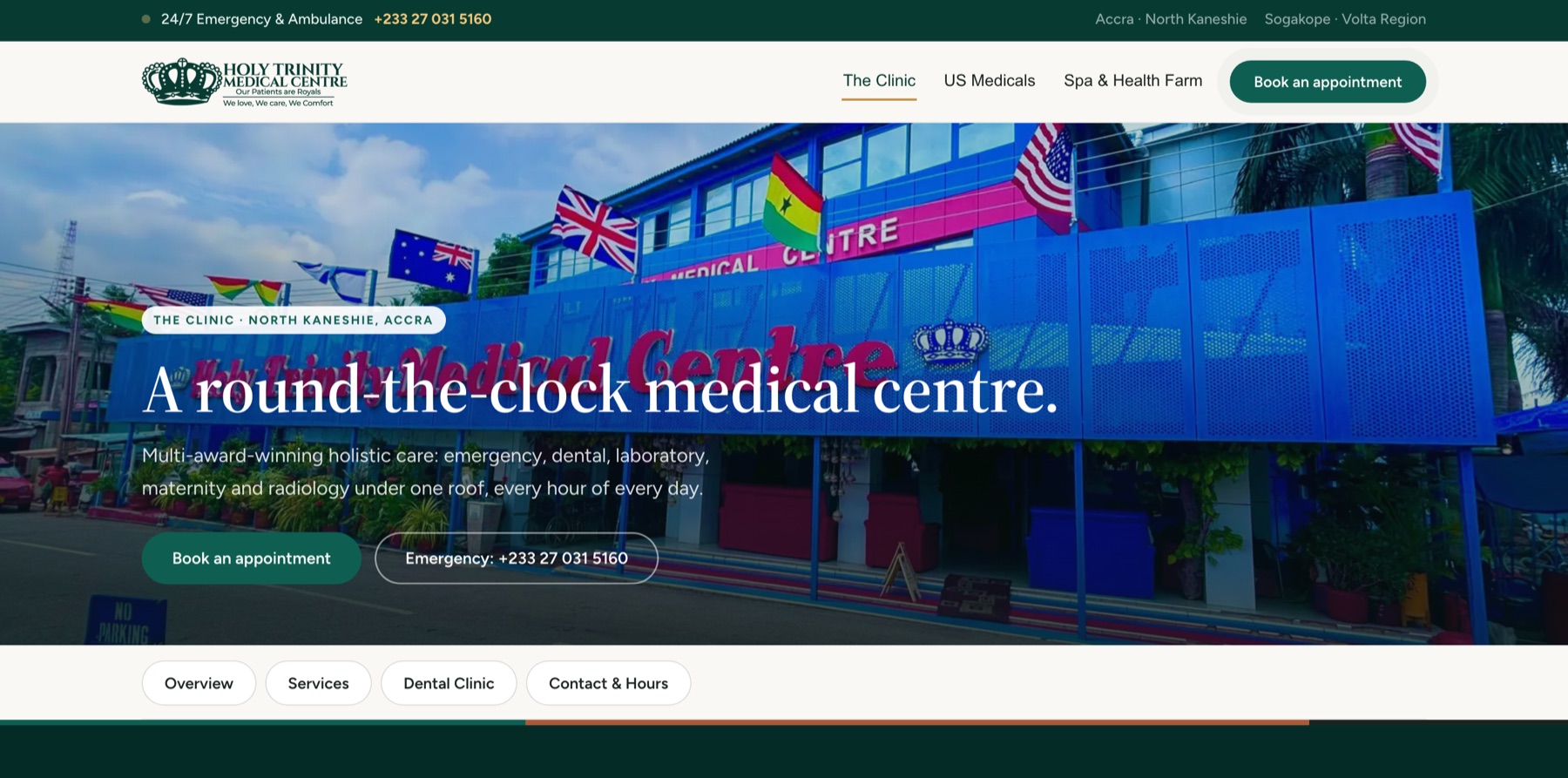 The Clinic surface: 'A round-the-clock medical centre' in North Kaneshie, Accra