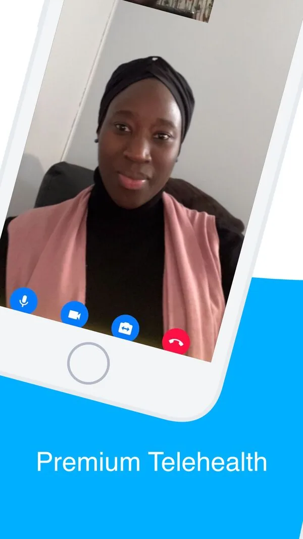 GAPhealth patient app telehealth screen from the store listing